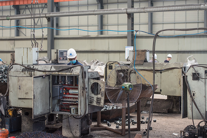 河北网架配件-锥头加工车间