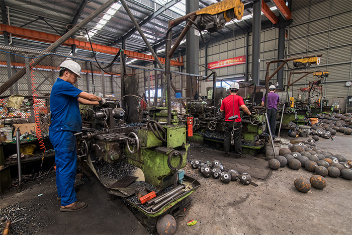 河北网架配件车间